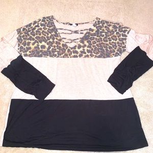 Boutique style Crisscross long sleeve